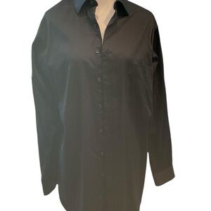 Van Heusen Lux Sateen Tall Black Shirt